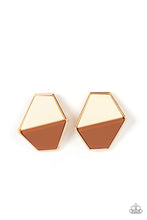 Load image into Gallery viewer, Paparazzi Generically Geometric - Brown Earrings
