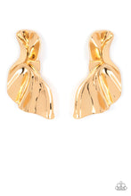 Load image into Gallery viewer, Paparazzi METAL-Physical Mood - Gold Earrings
