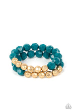 Load image into Gallery viewer, Paparazzi Grecian Glamour - Blue Bracelets
