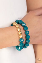 Load image into Gallery viewer, Paparazzi Grecian Glamour - Blue Bracelets
